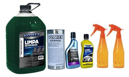Kit Lestof Verniz Restaurax Lava Auto 2 Pulverizador Guarani - Vonixx Menor preço em Kit Lestof Verniz Restaurax Lava Auto 2 Pulverizador Guarani - Vonixx