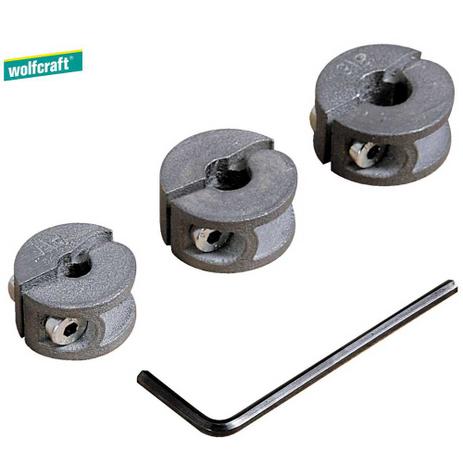 Kit Limitadores de Profundidade para Brocas - Wolfcraft Menor preço em Kit Limitadores de Profundidade para Brocas - Wolfcraft