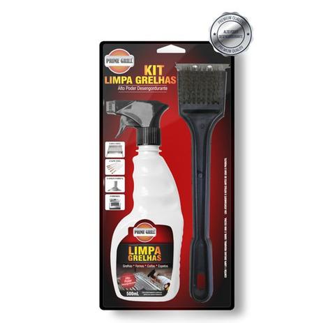 Kit Limpa Grelhas c/Escova Prime Grill Menor preço em Kit Limpa Grelhas c/Escova Prime Grill