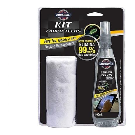 Kit Limpa Telas Rodabrill Tvs, Gps, Espelho, Celular, Computador, Notebook, Led Menor preço em Kit Limpa Telas Rodabrill Tvs, Gps, Espelho, Celular, Computador, Notebook, Led