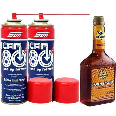 Kit limpador car 80 + aditivo prolonga motores cansados - kit00800 - Bardahl Menor preço em Kit limpador car 80 + aditivo prolonga motores cansados - kit00800 - Bardahl