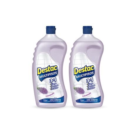 Kit Limpador Destac Multipisos 750ml Desconto Segunda Unidade - Air wick Menor preço em Kit Limpador Destac Multipisos 750ml Desconto Segunda Unidade - Air wick