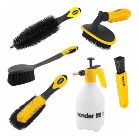 Kit Limpeza Automotiva Escovas Pincel Detalhamento Vonder 6pcs Menor preço em Kit Limpeza Automotiva Escovas Pincel Detalhamento Vonder 6pcs