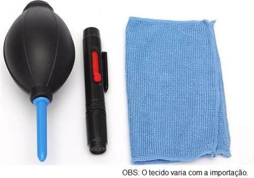 Kit Limpeza Para Câmeras Dslr Lentes Bomba Ar Caneta Pincel 3X1- CK-3 - Greika Menor preço em Kit Limpeza Para Câmeras Dslr Lentes Bomba Ar Caneta Pincel 3X1- CK-3 - Greika