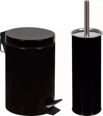 Kit Lixeira 3 Litros e Escova Higiênica Preto MOR é boa?