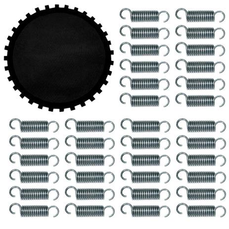 Kit Lona Mini Jump Profissional + 36 molas Natural Fitness Menor preço em Kit Lona Mini Jump Profissional + 36 molas Natural Fitness
