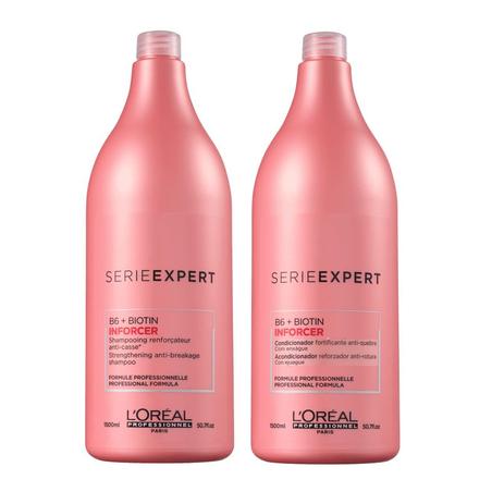 Kit loreal inforcer grande shampoo 1500ml + cond 1500ml Menor preço em Kit loreal inforcer grande shampoo 1500ml + cond 1500ml