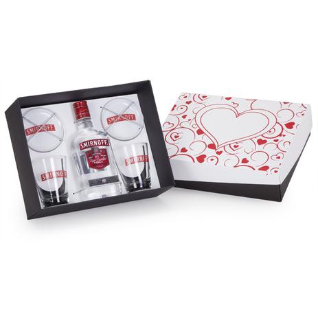 Kit Love + 1 vodka + 2 copos +2 porta copos - Shop quality Menor preço em Kit Love + 1 vodka + 2 copos +2 porta copos - Shop quality