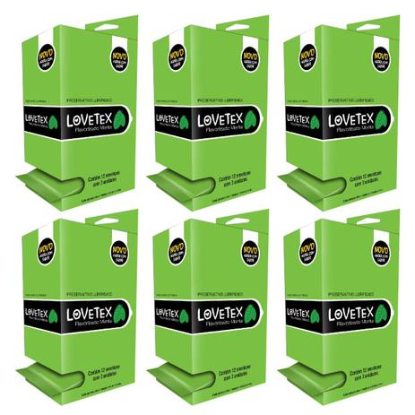 Kit Lovetex Preservativo Lubrificado Menta Display - 6uni. é boa?