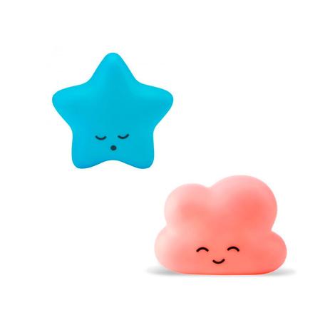 Kit Luminárias Estrela Azul e Nuvem Rosa Com Adesivos - Decorfun Menor preço em Kit Luminárias Estrela Azul e Nuvem Rosa Com Adesivos - Decorfun