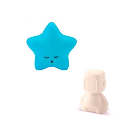 Kit Luminárias Estrela Azul e Robô Natural Com Adesivos - Decorfun Menor preço em Kit Luminárias Estrela Azul e Robô Natural Com Adesivos - Decorfun