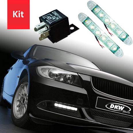 Kit Luz Diurna DRL com Relé Auxiliar DNI 2032 - DNI 0140 Menor preço em Kit Luz Diurna DRL com Relé Auxiliar DNI 2032 - DNI 0140