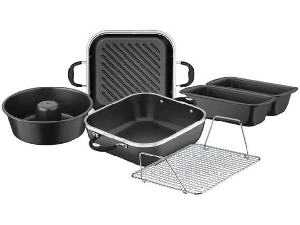 Kit lyon 360 6 peças grafite sortidos de utensilios para uso domestico tramontina Menor preço em Kit lyon 360 6 peças grafite sortidos de utensilios para uso domestico tramontina