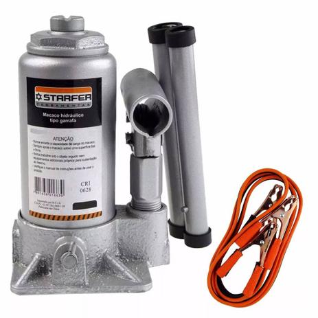 Kit Macaco Hidráulico Garrafa 2t e Cabo Bateria 100a Starfer é ruim? Kit Macaco Hidráulico Garrafa 2t e Cabo Bateria 100a Starfer é boa?