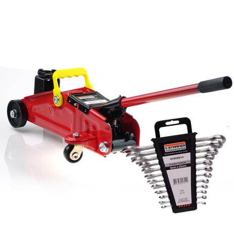 Kit Macaco Jacaré Eco 2T e Jogo Chave Combinada 12 peças 6-22mm Stafer - Starfer Menor preço em Kit Macaco Jacaré Eco 2T e Jogo Chave Combinada 12 peças 6-22mm Stafer - Starfer