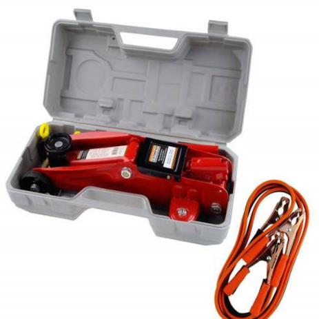 Kit Macaco Jacaré Hidráulico 2t Maleta com Cabo Bateria 100a - Starfer Menor preço em Kit Macaco Jacaré Hidráulico 2t Maleta com Cabo Bateria 100a - Starfer