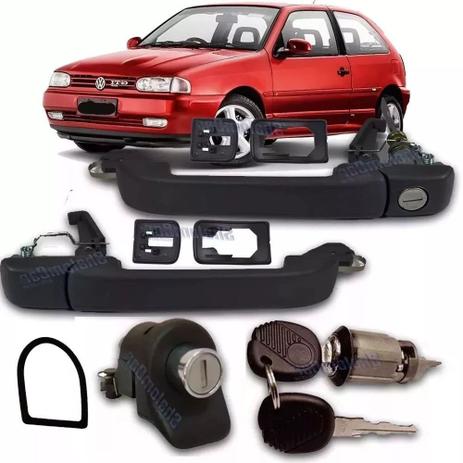Kit Maçaneta Ext Ignição Porta Malas Gol Bola 2 Portas G2 - SHALOMCAR Menor preço em Kit Maçaneta Ext Ignição Porta Malas Gol Bola 2 Portas G2 - SHALOMCAR