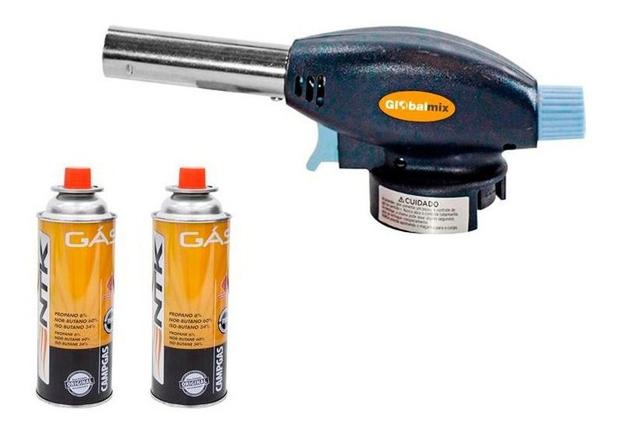 Kit maçarico portatil grafite automatico globalmix gt6019 + 2 refil buddy volcano Menor preço em Kit maçarico portatil grafite automatico globalmix gt6019 + 2 refil buddy volcano