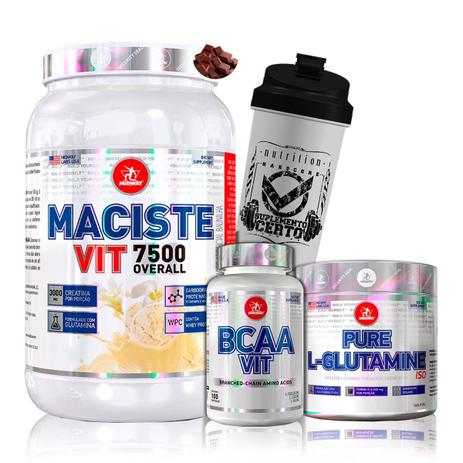 Kit Maciste Vit 1,5kg + L-Glutamina Powder + Bcaa Vit + Coq - Midway - Midway labs Menor preço em Kit Maciste Vit 1,5kg + L-Glutamina Powder + Bcaa Vit + Coq - Midway - Midway labs