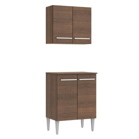 Kit Madesa Emilly 4 Portas com Armário Aéreo e Balcão Menor preço em Kit Madesa Emilly 4 Portas com Armário Aéreo e Balcão