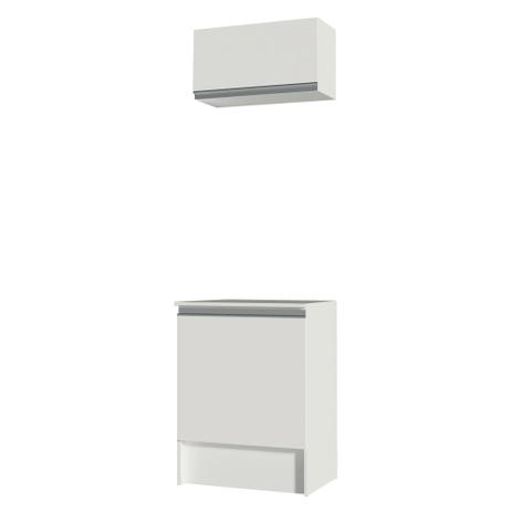 Kit Madesa Topazio 60cm 2 Portas com Armário Aéreo e Balcão Menor preço em Kit Madesa Topazio 60cm 2 Portas com Armário Aéreo e Balcão