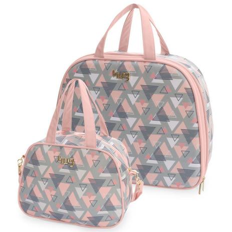 Kit Mala Maternidade com Bolsa M Madri Rosa - Hug Baby Menor preço em Kit Mala Maternidade com Bolsa M Madri Rosa - Hug Baby
