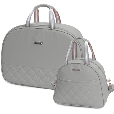 Kit Mala Maternidade com Bolsa M Maresia Cinza - Hug Baby Menor preço em Kit Mala Maternidade com Bolsa M Maresia Cinza - Hug Baby