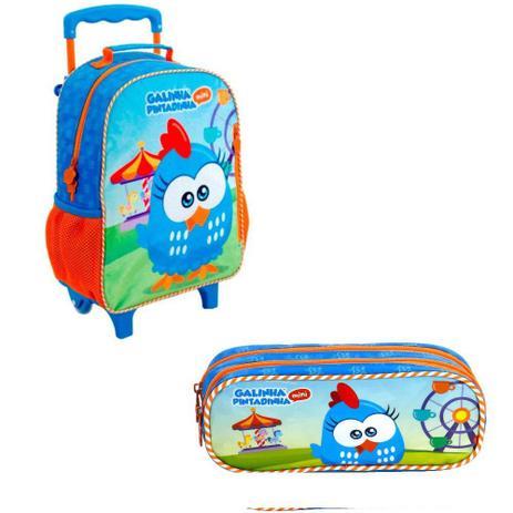 Kit Mala Rodas 14+Estojo Duplo Galinha Pintadinha Mini Festa - Xeryus é boa?