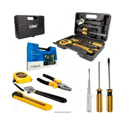 Kit Maleta De Ferramentas 7 Peças Serviços Trabalho - It-Blue Menor preço em Kit Maleta De Ferramentas 7 Peças Serviços Trabalho - It-Blue