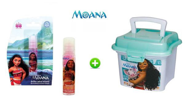 Kit maleta mini box porta biju maquiagem + brilho labial moana - Plasútil Menor preço em Kit maleta mini box porta biju maquiagem + brilho labial moana - Plasútil
