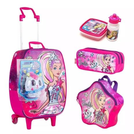 Kit Malinha Mala Barbie Aventura Nas Estrelas Rodinhas - Sestini Menor preço em Kit Malinha Mala Barbie Aventura Nas Estrelas Rodinhas - Sestini
