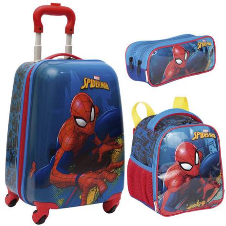 Kit Malinha Spider-man Homem Aranha 19 + Lancheira + Estojo - Sestini Menor preço em Kit Malinha Spider-man Homem Aranha 19 + Lancheira + Estojo - Sestini