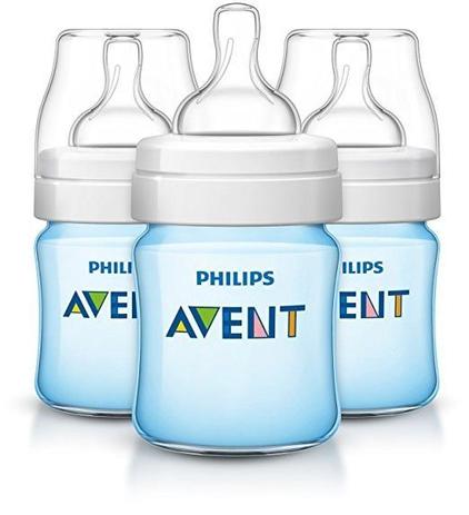 Kit Mamadeira Clássica 125ml - Azul - 3 Peças - Philips Avent Menor preço em Kit Mamadeira Clássica 125ml - Azul - 3 Peças - Philips Avent