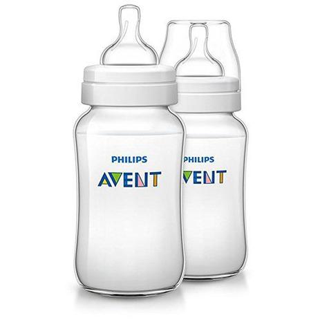 Kit Mamadeira Clássica - 2 Peças - Transparente - 330ml - 3m+ - Philips Avent Menor preço em Kit Mamadeira Clássica - 2 Peças - Transparente - 330ml - 3m+ - Philips Avent