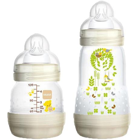 Kit Mamadeira First Bottle 130 + 260ml Neutral Mam Menor preço em Kit Mamadeira First Bottle 130 + 260ml Neutral Mam