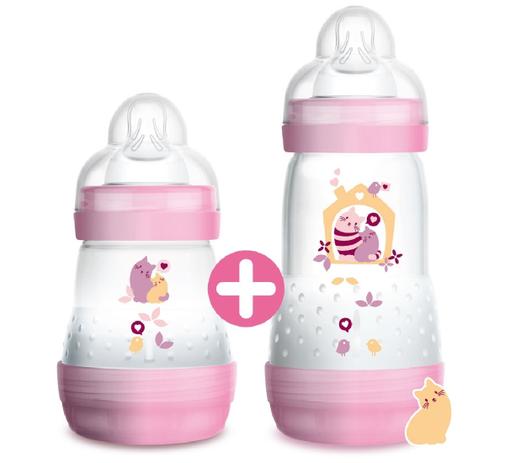 Kit Mamadeira MAM Easy Start First Bottle 160ml e 260ml Rosa Menor preço em Kit Mamadeira MAM Easy Start First Bottle 160ml e 260ml Rosa