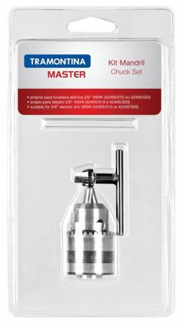 Kit Mandril e Parafuso 3 Peças Tramontina 42405103 Menor preço em Kit Mandril e Parafuso 3 Peças Tramontina 42405103