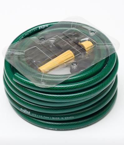 Kit Mangueira de Jardim Trançado Nts 30 Metros Verde Oliplas Menor preço em Kit Mangueira de Jardim Trançado Nts 30 Metros Verde Oliplas