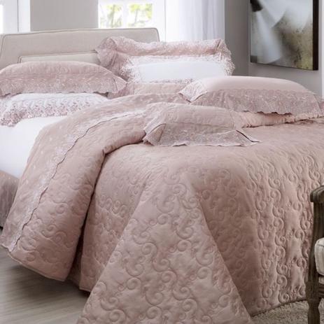 Kit Manta Leve King Florence 3Pçs Rose - Marken fassi Menor preço em Kit Manta Leve King Florence 3Pçs Rose - Marken fassi