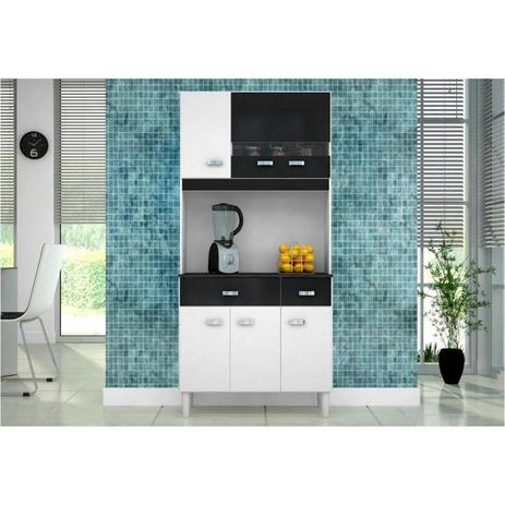 Kit Manu 6 Portas Branco com Preto - Poquema é boa?