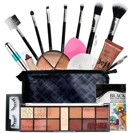 Kit Maquiagem Completa + Necessaire Super Completa Bz67-3 - Bazar na Web Menor preço em Kit Maquiagem Completa + Necessaire Super Completa Bz67-3 - Bazar na Web