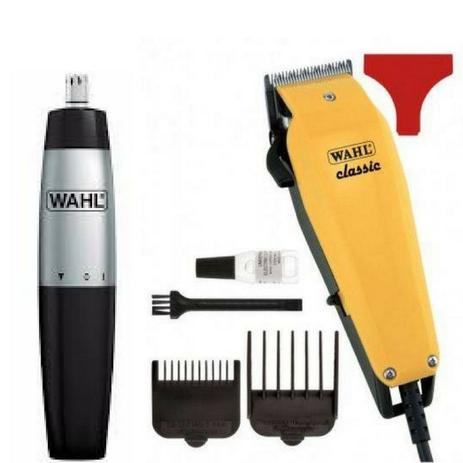 Kit Máquina Profissional Classic 220V Barba + Cabelo + Nariz Nasal Trimmer ref:005 - Original Menor preço em Kit Máquina Profissional Classic 220V Barba + Cabelo + Nariz Nasal Trimmer ref:005 - Original