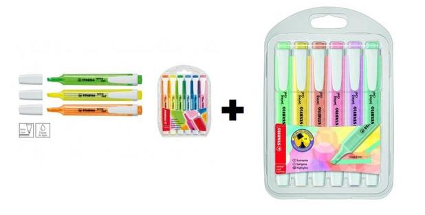 Kit Marca Texto Stabilo Swing Cool Pastel Com 12 Unidades Menor preço em Kit Marca Texto Stabilo Swing Cool Pastel Com 12 Unidades