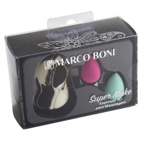 Kit Marco Boni Esponjas 3D para Maquiagem Menor preço em Kit Marco Boni Esponjas 3D para Maquiagem