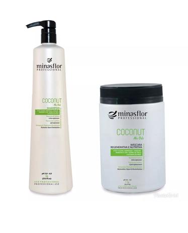 Kit Máscara Coconut 1kg E Shampoo Coconut 1L Menor preço em Kit Máscara Coconut 1kg E Shampoo Coconut 1L