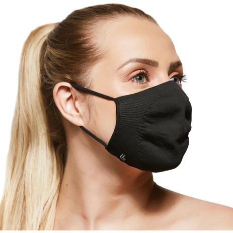 Kit Máscara Zero Costura Vírus Bac-Off Preta - 2 Peças - Lupo é boa?