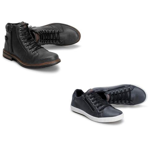 Kit Masculino Bota Coturno e Sapatênis PedWay Casual Zíper - Pedway calçados Menor preço em Kit Masculino Bota Coturno e Sapatênis PedWay Casual Zíper - Pedway calçados