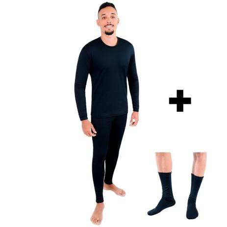 Kit Masculino Conjunto + Meia de Segunda Pele Térmica Para o Frio Intenso - Roupas Térmicas é boa?
