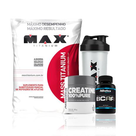 Kit Massa + Bcaa + Creatina + Copo - Atlhetica é boa?