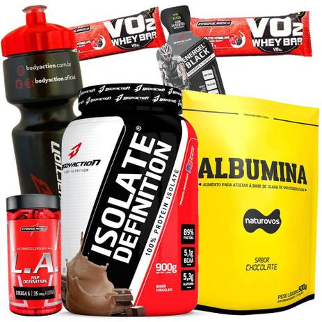 Kit Massa Magra Queima Gordura - Whey Protein Isolado + Oleo de Cartamo + Albumina 500g + Squeeze - Body action Menor preço em Kit Massa Magra Queima Gordura - Whey Protein Isolado + Oleo de Cartamo + Albumina 500g + Squeeze - Body action